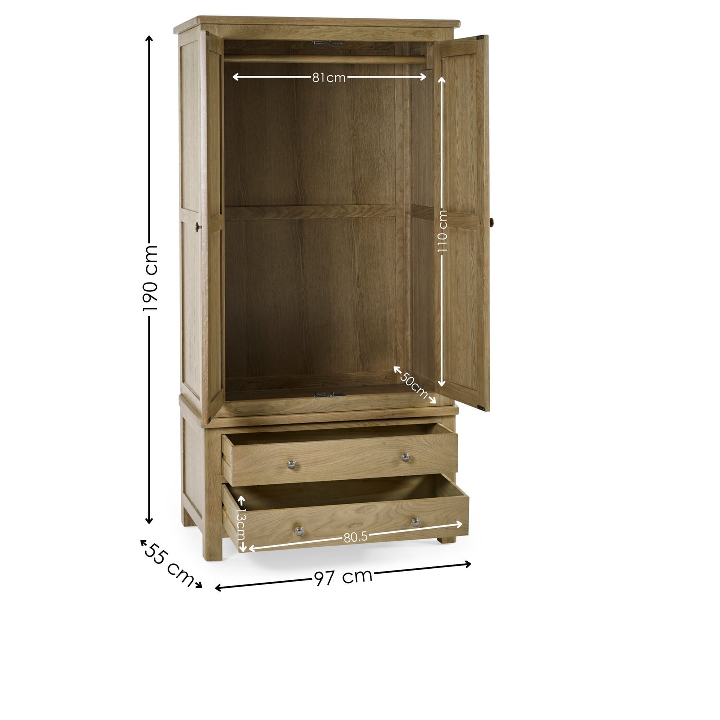 Julian Bowen Windsor Wardrobe-Better Bed Company