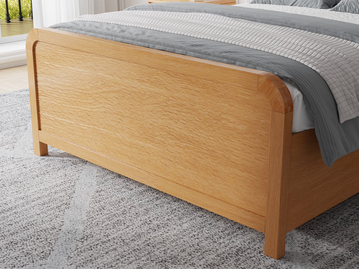 Kaydian Weardale Greige Wooden Ottoman Bed-Better Bed Company