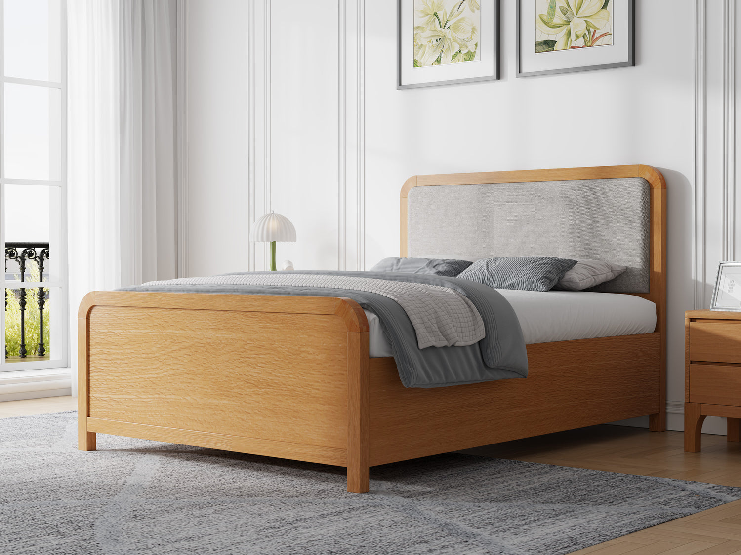 Kaydian Weardale Greige Wooden Ottoman Bed-Better Bed Company