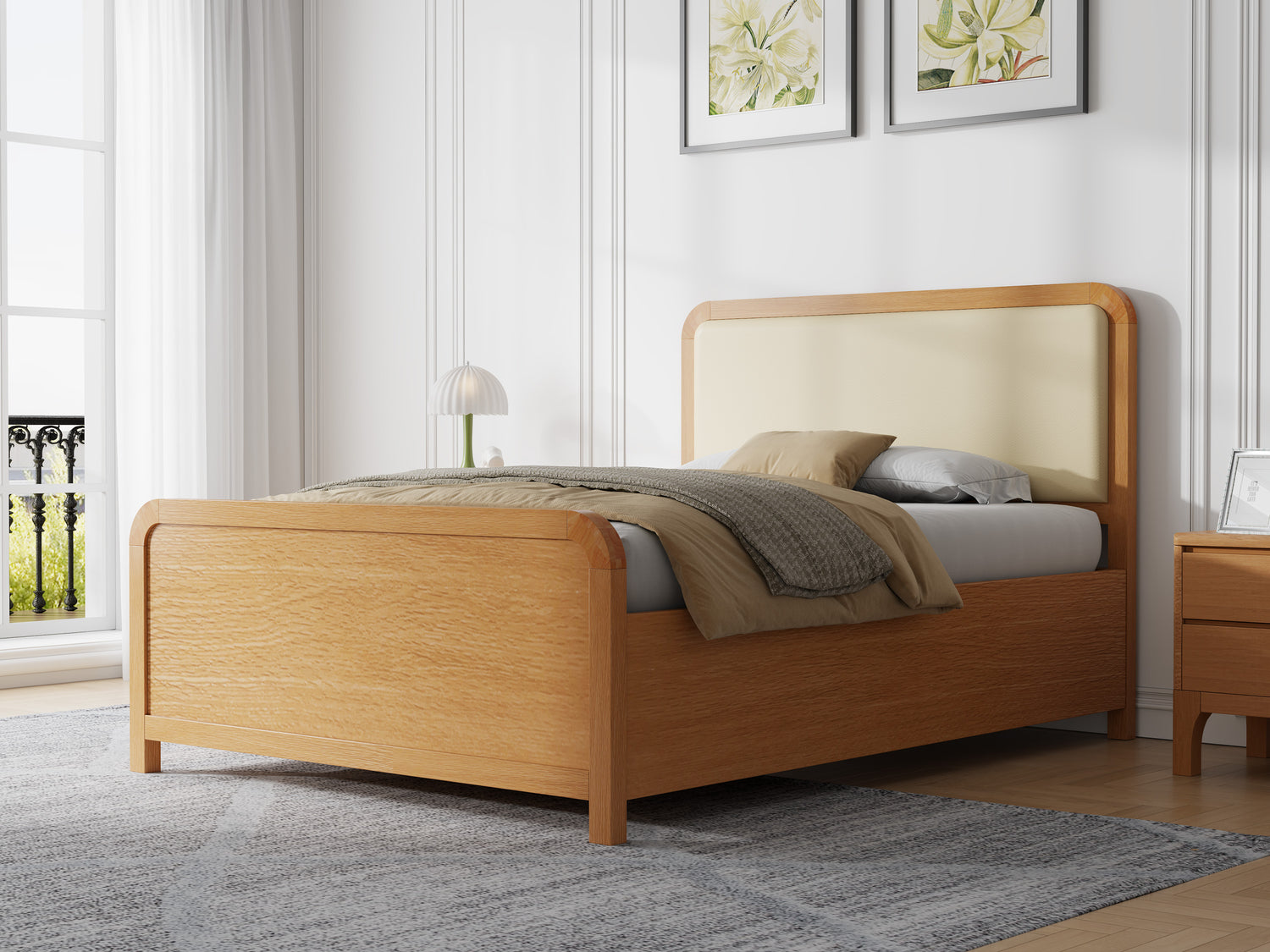 Kaydian Weardale Vanilla Wooden Ottoman Bed-Better Bed Company