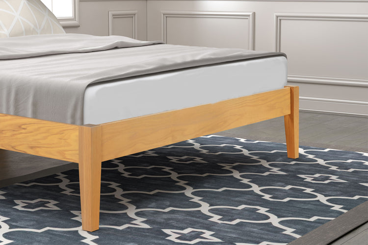 Flintshire Furniture Whelston Herringbone Oak Bed Frame Foot End-Better Bed Company