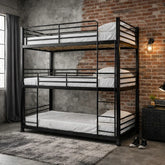 Wholesale Beds No Bolt 3 Tier Metal Bunk Bed-Better Bed Company