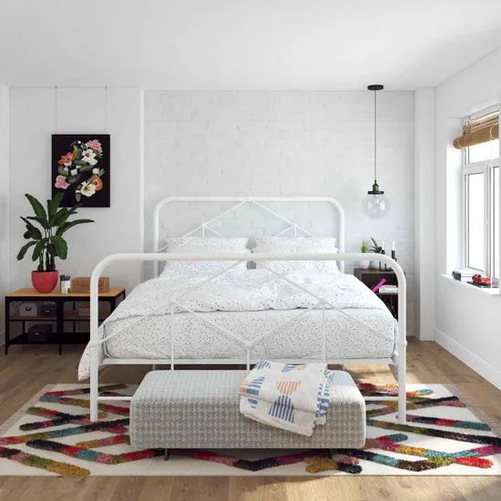 Dorel NG Francis Farmhouse Metal Bed Double-Better Bed Company