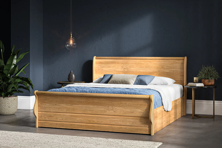 Buckinghamshire Solid Oak Ottoman Bed-Better Bed Company