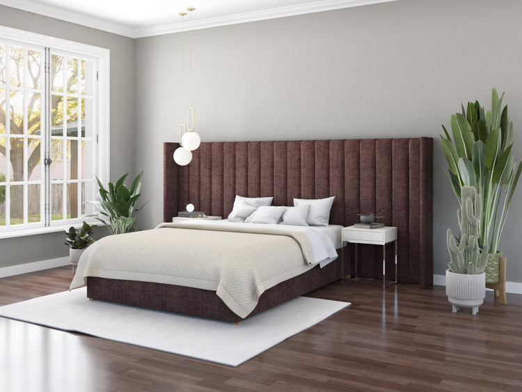 Aspire Grandeur Fabric Ottoman Bed-Yorkshire Knit-Chocolate-Better Bed Company