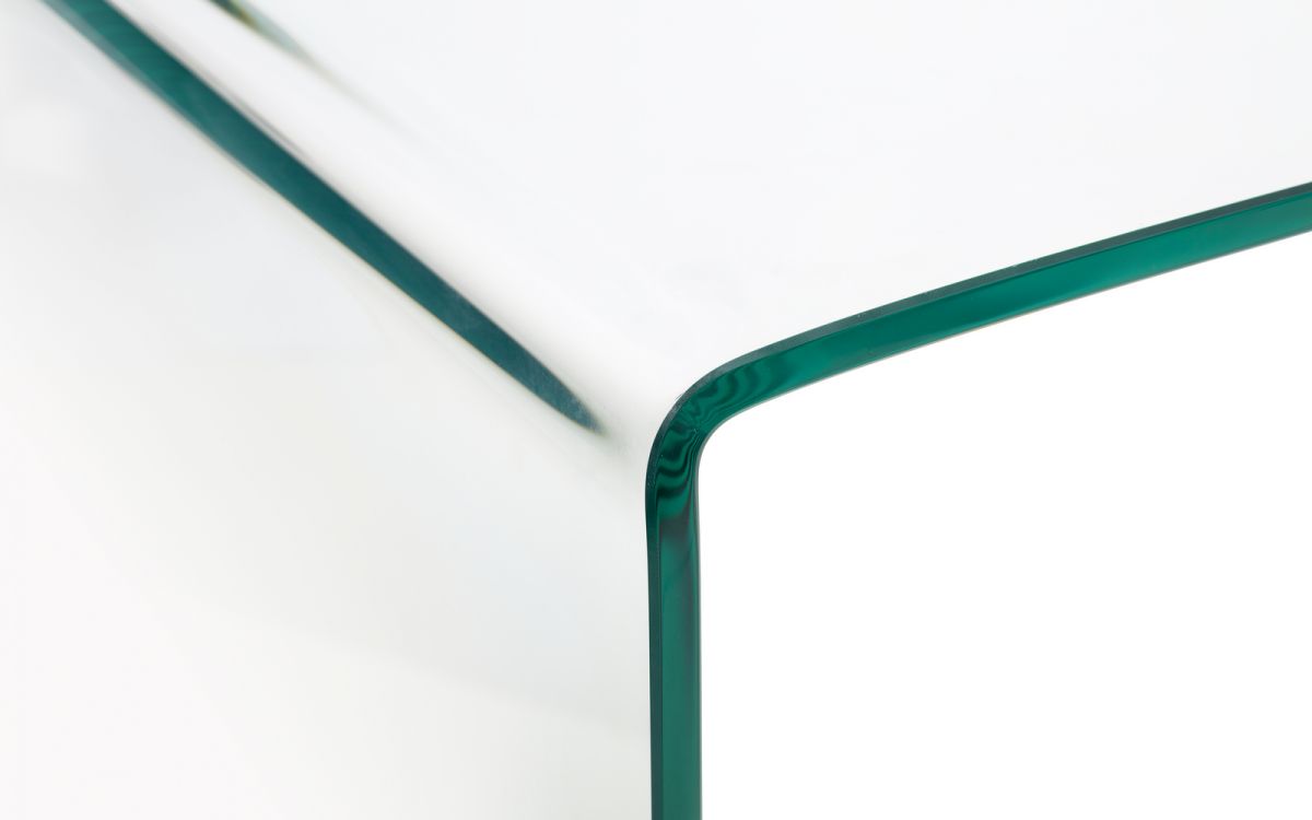 Julian Bowen Amalfi Bent Glass Desk Side Detail-Better Bed Company