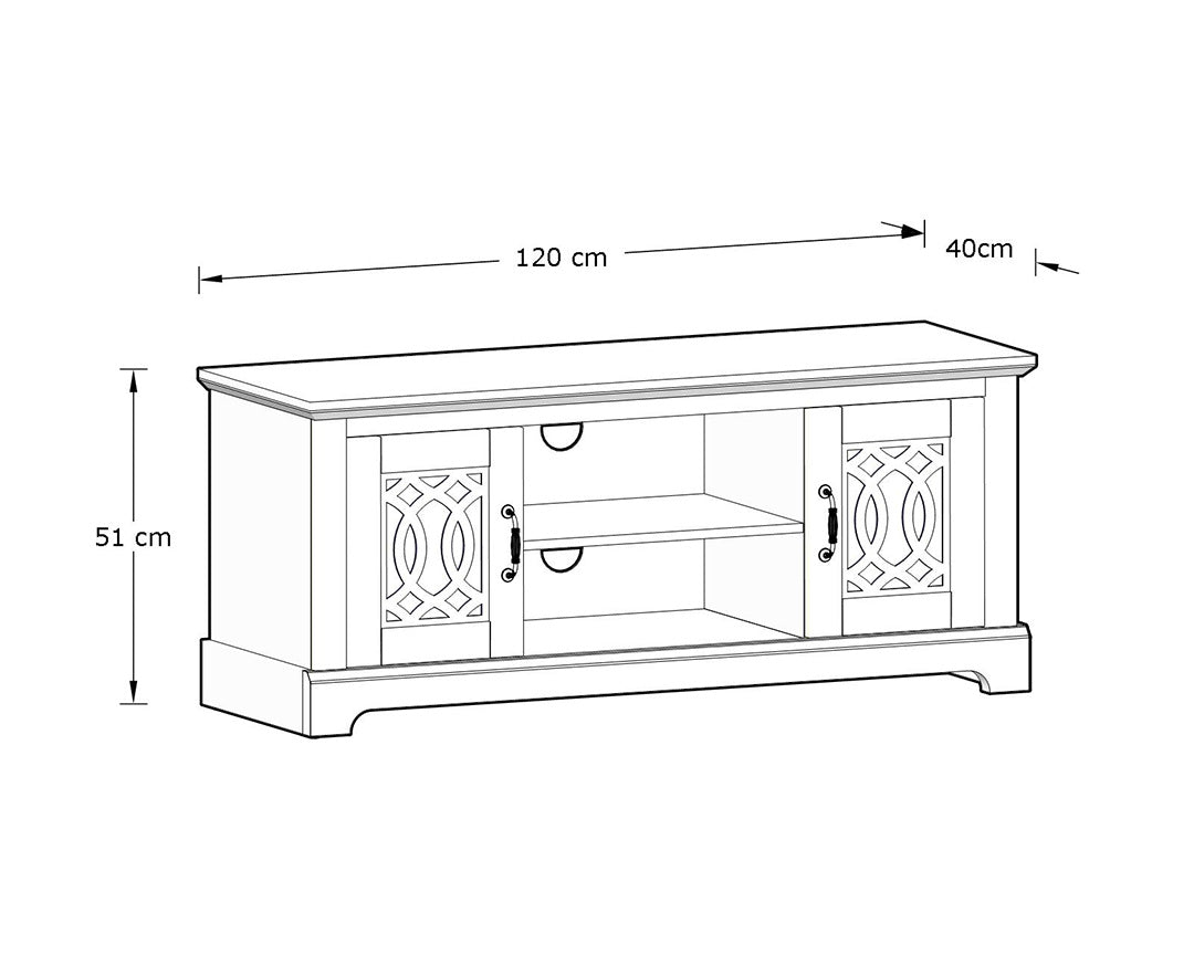 GFW Amelie TV Unit Dimensions-Better Bed Company