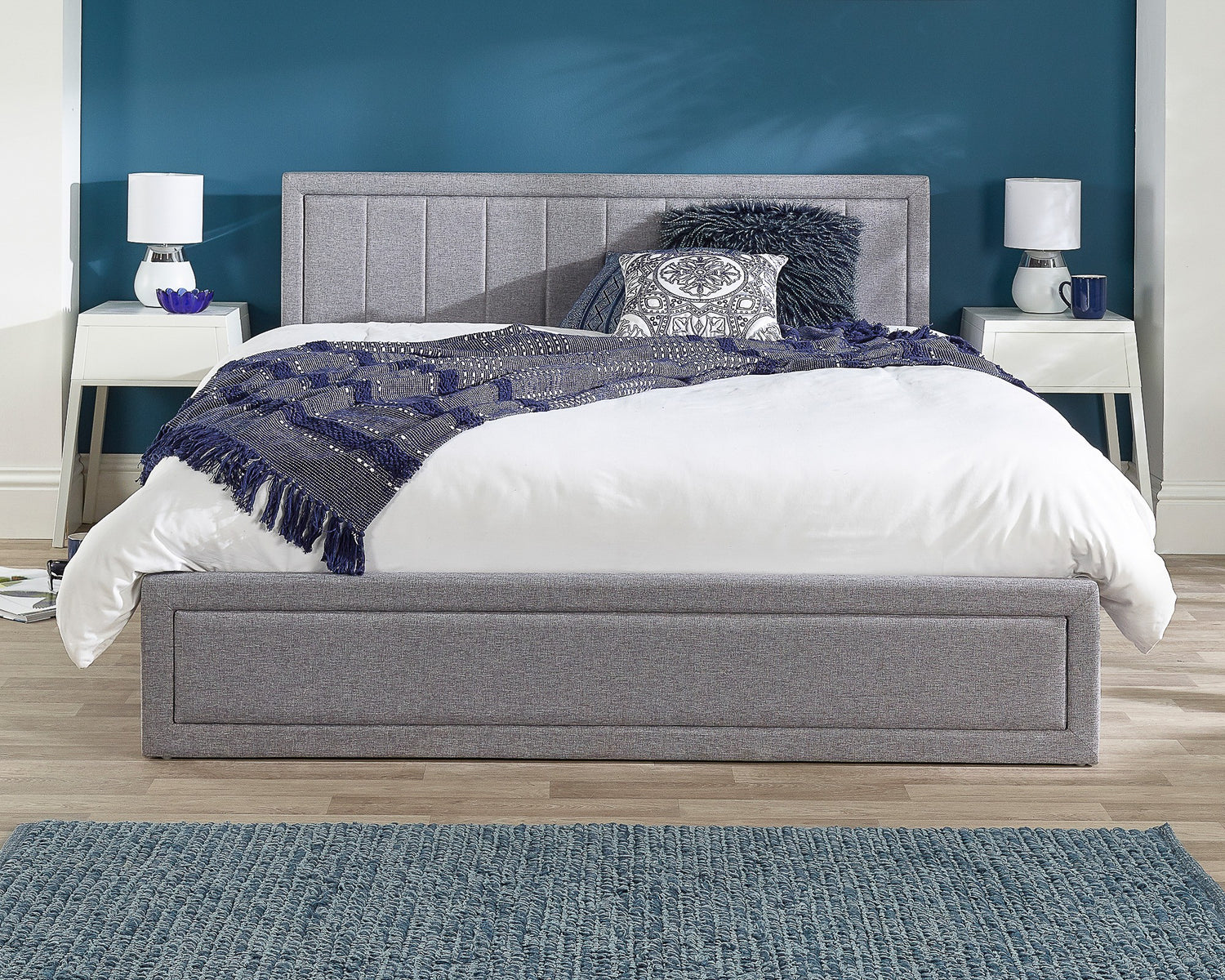 Aspire Cotswold Framed Quilted Headboard Ottoman Bed-Better Bed Company