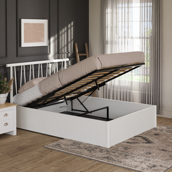 GFW Fusum Spindle Ottoman Bed White-Better Bed Company