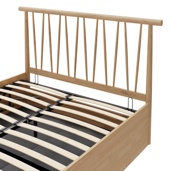 GFW Fusum Spindle Ottoman Bed Oak-Better Bed Company