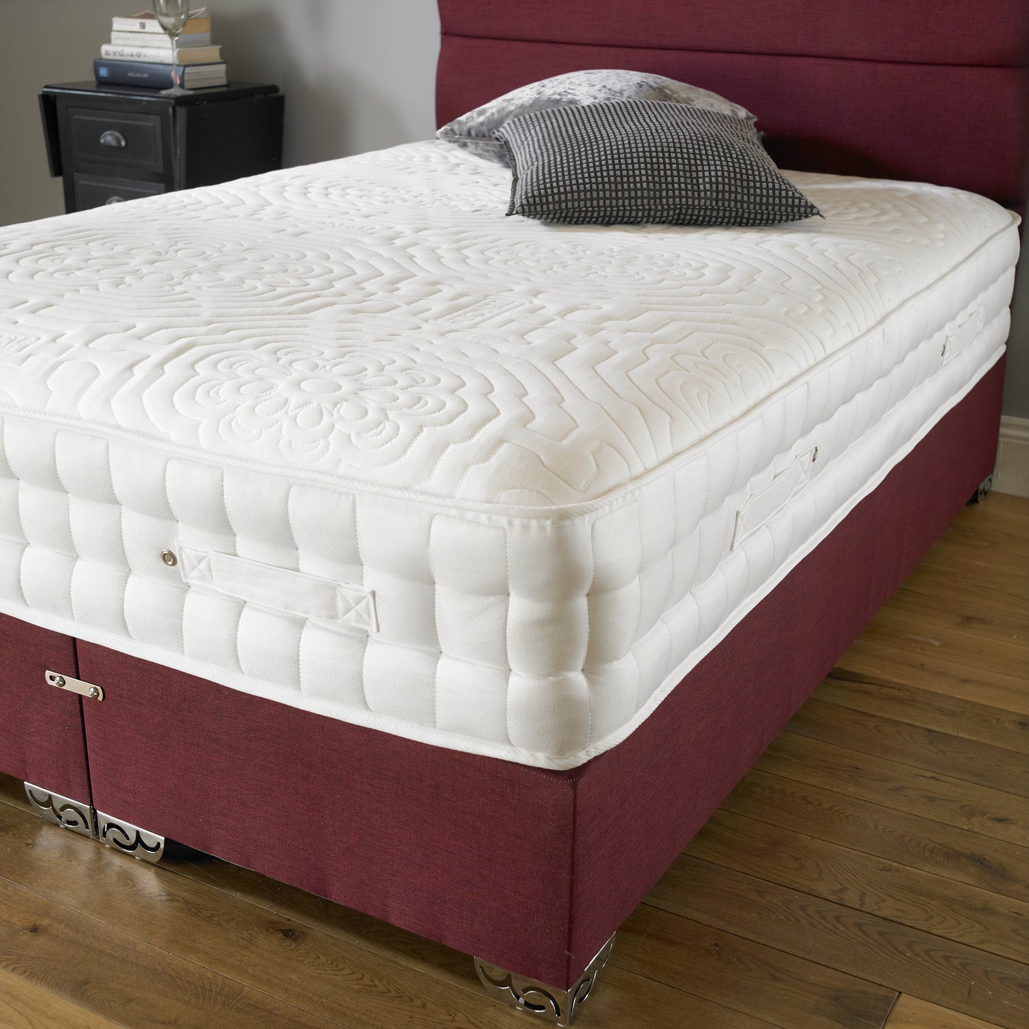Myer Adams Backcare Memory 3000 Divan Bed Mattress Close Up-Better Bed Company
