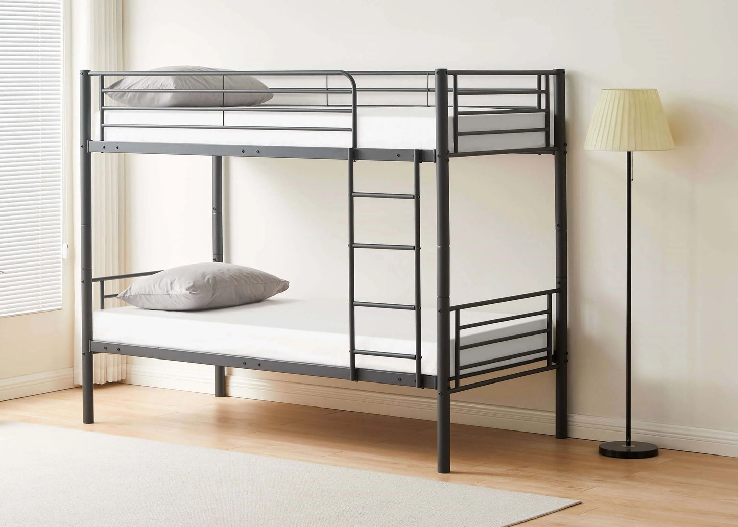Beckham Metal Bunk Bed-Grey-Better Bed Company