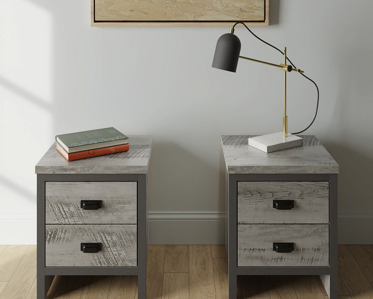 GFW Boston 2 Drawer Bedside Table Pair-Better Bed Company