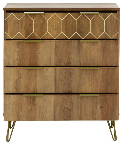 GFW Orleans 4 Drawer Chest - Mango White Back Ground From Front Drawer Open-Better Bed Company