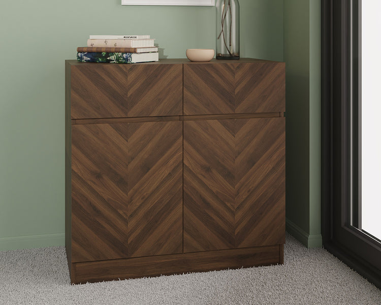 GFW Catania Compact Sideboard Walnut-Better Bed Company