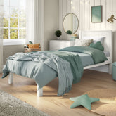 Kids Street Classy Low Footend Bed Frame-White-No Storage-Better Bed Company