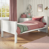 Kids Street Classy High Footend Bed Frame-White-No Storage-Better Bed Company