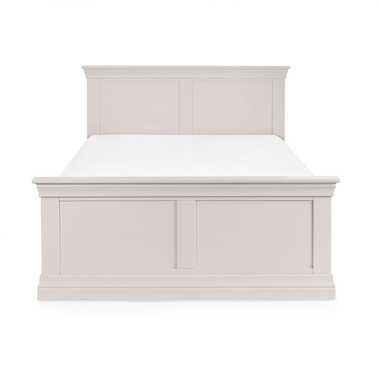 Julian Bowen Clermont Bed Frame Grey From Front-Better Bed Company
