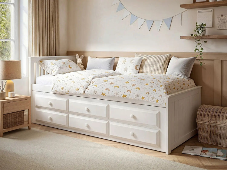 Better Montreal Captains Storage Bed-White-Better Bed Company