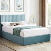 Wholesale Beds Fabric Ottoman Sky Blue - Better Bed Company