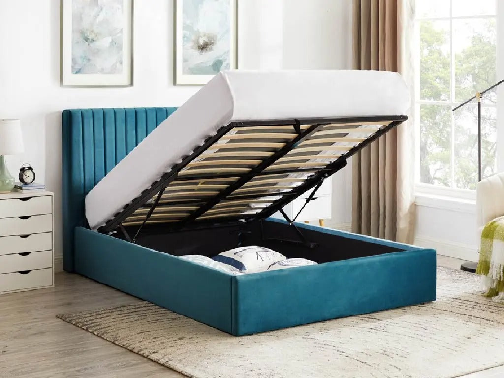 Wholesale Beds Fabric Ottoman Teal Bed Up - Better Bed Company