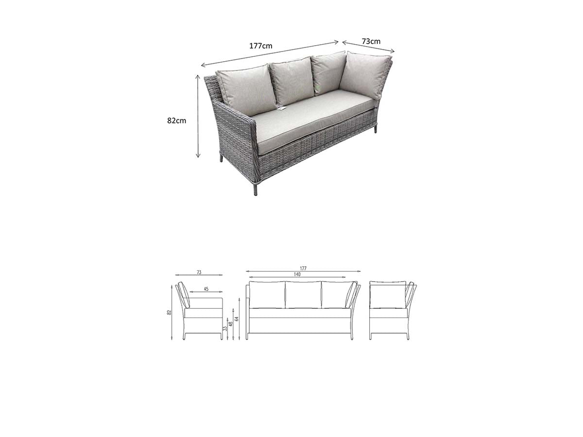 Signature Weave Edwina Corner Dining Sofa Set-Better Bed Company