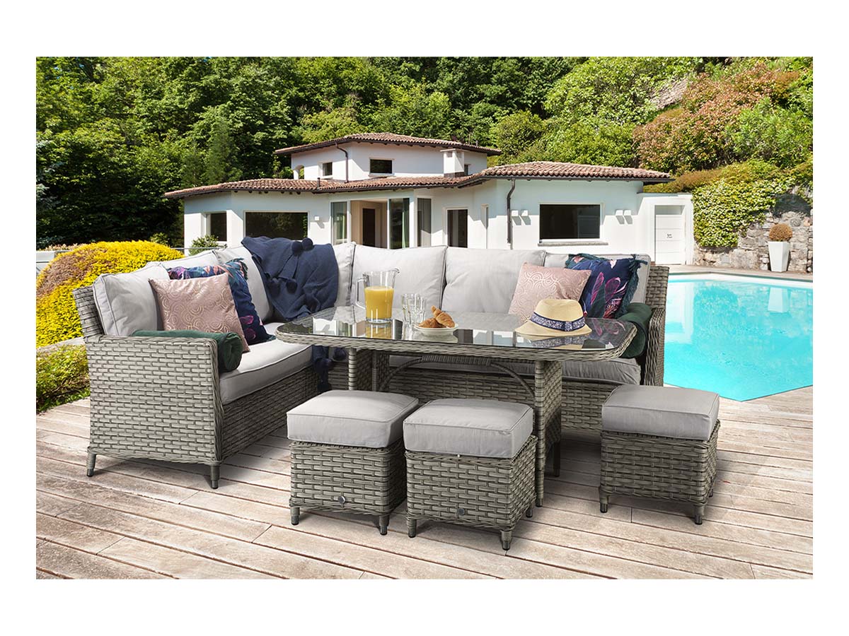 Signature Weave Edwina Corner Dining Sofa Set-Better Bed Company