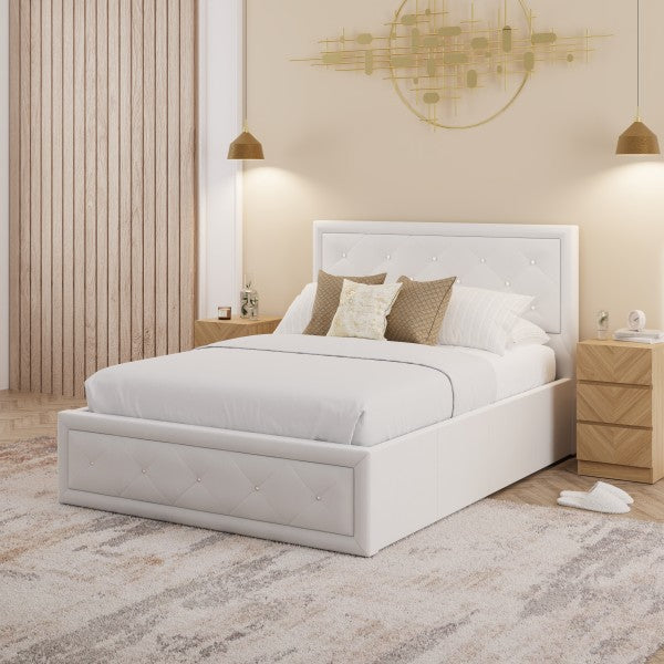 GFW Hollywood Ottoman Bed White-Better Bed Company