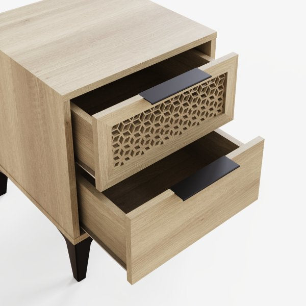 GFW Ezra 2 Drawer Bedside Table-Better Bed Company