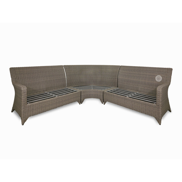 Signature Weave Fairmont Corner Dining Set with Aluminium Table Top-Better Bed Company