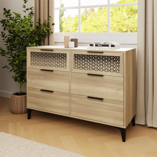 Gfw Ezra 3+3 Drawer Chest-Better Bed Compnay