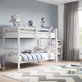 Kids Bunk Beds Zoe Wooden White & Grey Bunk-Better BEd Company