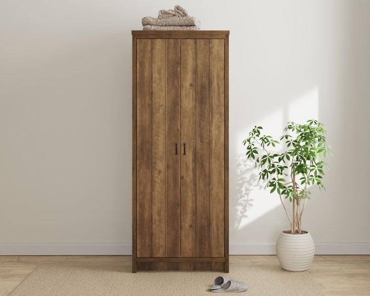 GFW Boston 2 Door Wardrobe Knotty Oak-Better Bed Company