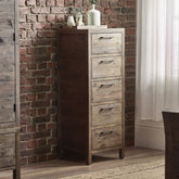 Julian Bowen Heritage 5 Drawer Tallboy-Better Bed Company