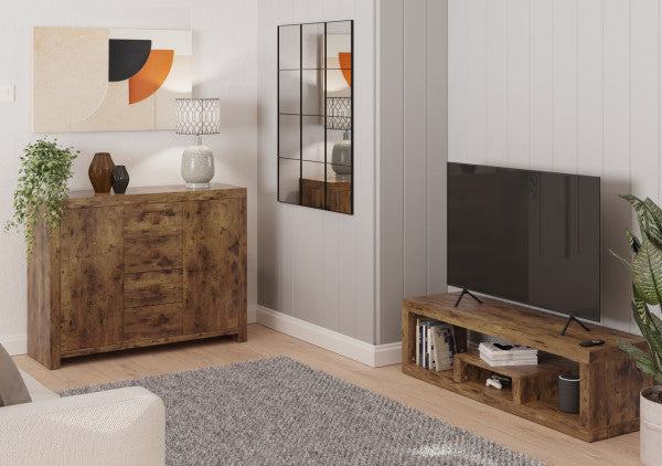 GFW Jakarta Lowboard TV Unit Furniture Set-Better Bed Company