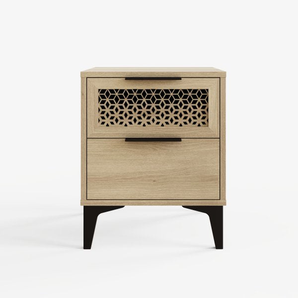 GFW Ezra 2 Drawer Bedside Table-Better Bed Company
