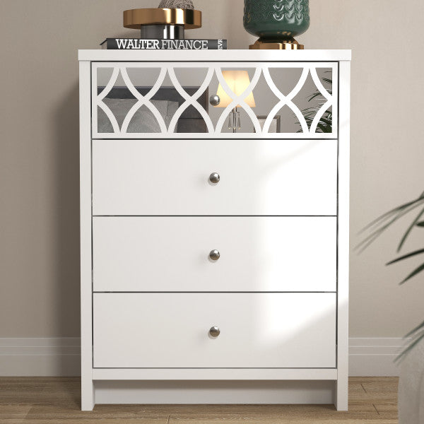 GFW Arianna 4 Drawer Chest White-Better Bed Company