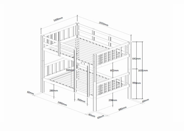 Kelly Wooden Bunk Bed-Better Bed Company