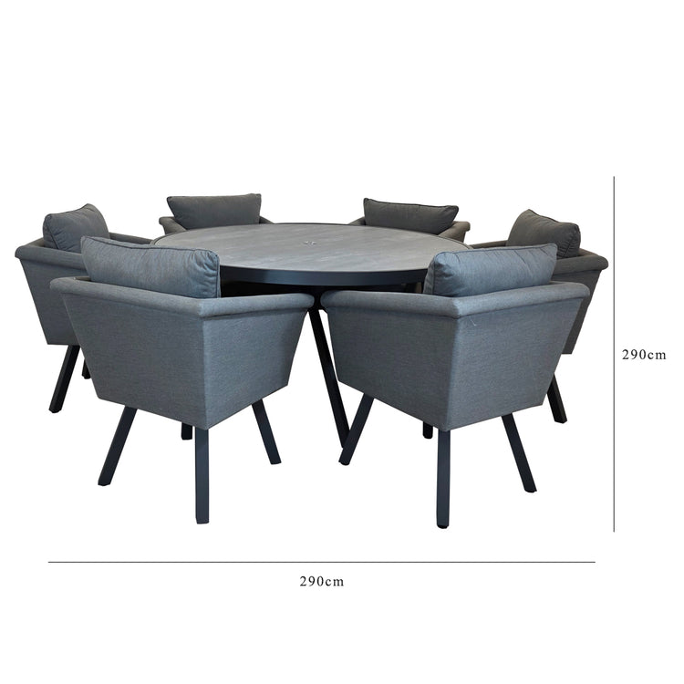 Signature Weave Luna Table And 6 Chairs Set-Better Bed Company