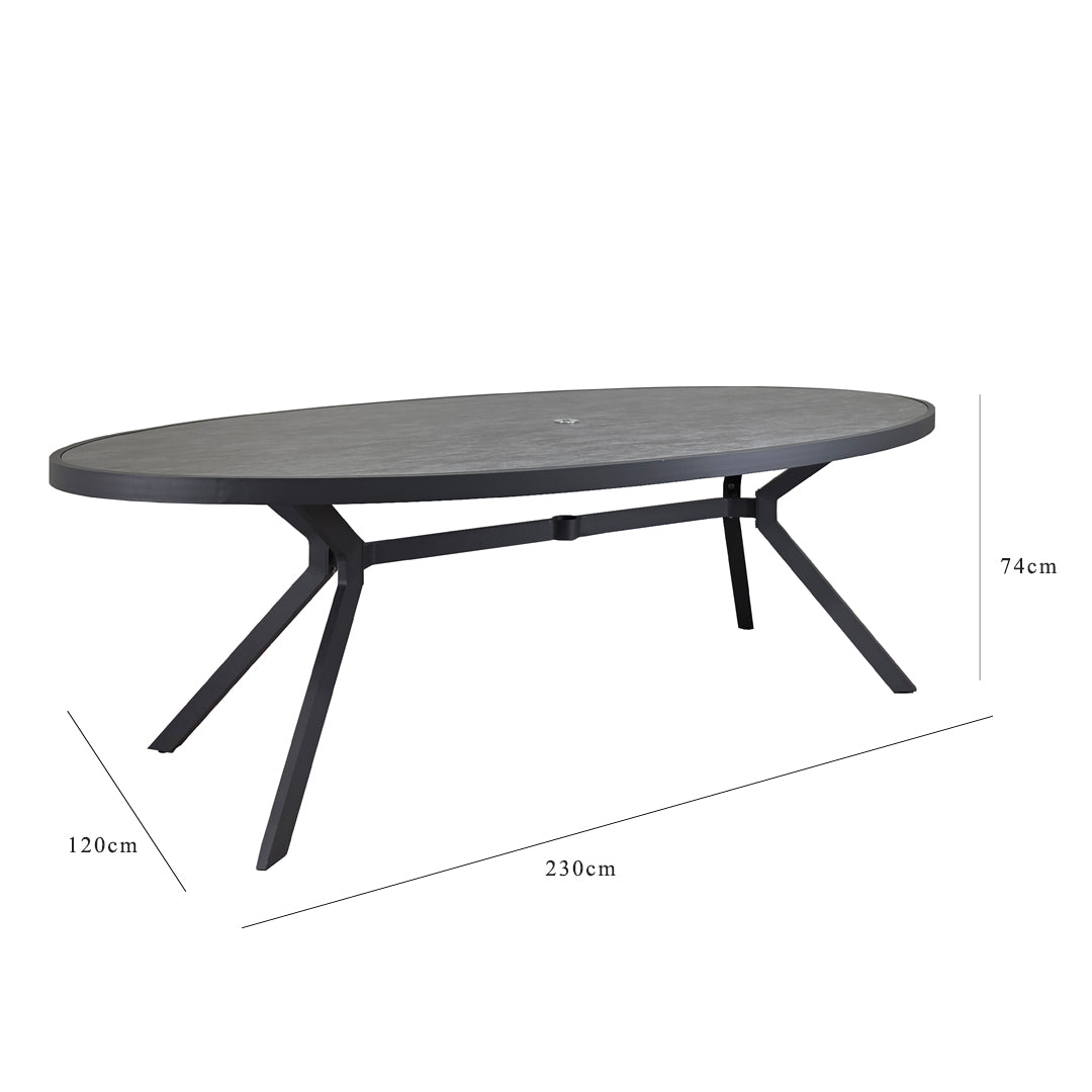 Signature Weave Luna Oval Table And 6 Chairs Set-Better Bed Company