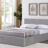 Wholesale Beds MONTANA Ottoman Bed Light Grey - Better Bed Company