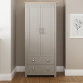 GFW Lancaster 2 Door 2 Drawer Wardrobe-Beter Bed Company