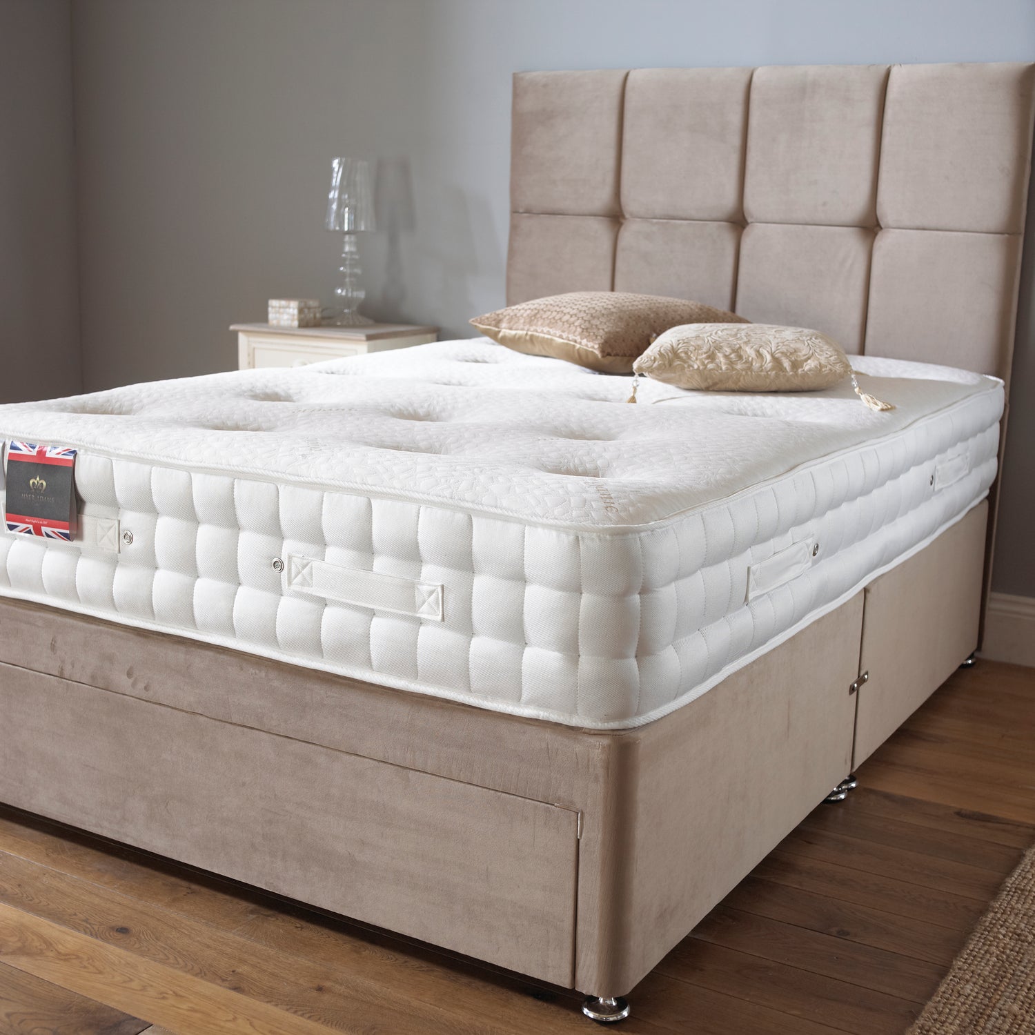 Myer Adams Natural Sleep 2000 Divan Bed From Front-Better Bed Company
