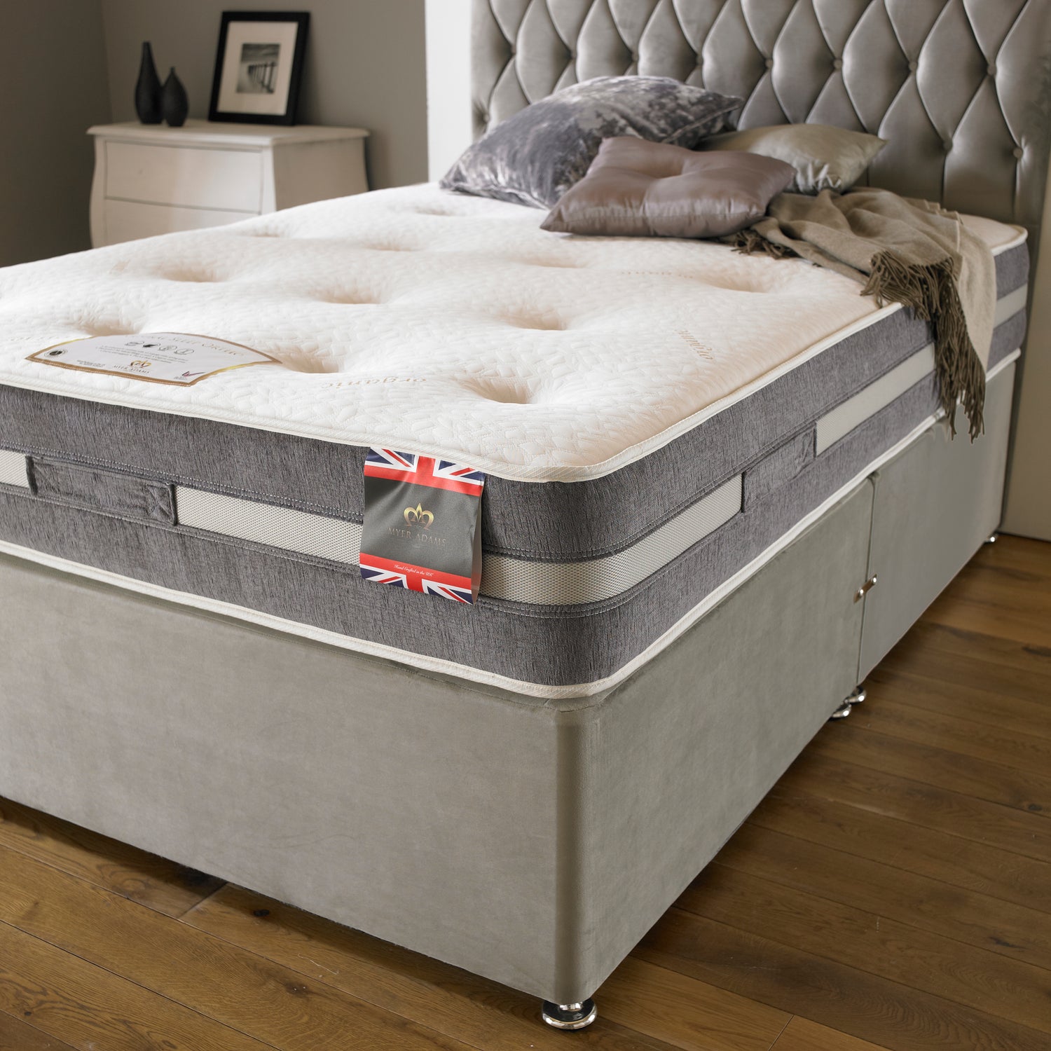 Myer Adams Natural Sleep Ortho Divan Bed From Front-Better Bed Company