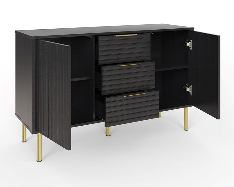 GFW Nervata Sideboard Drawers And Doors Close Up-Better Bed Company