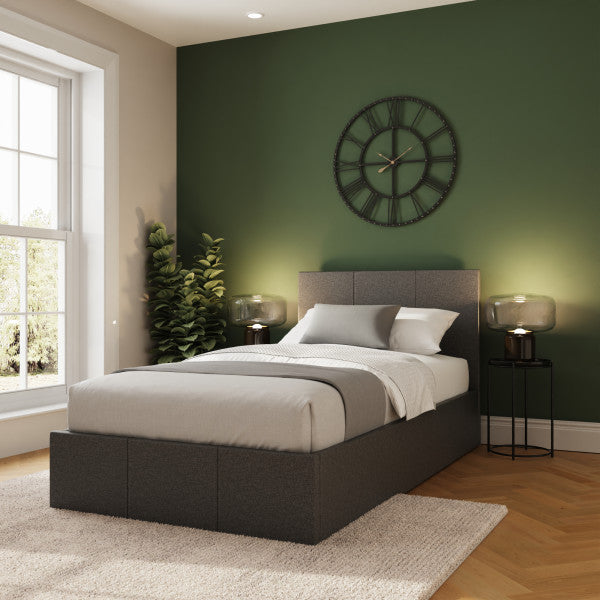 GFW End Lift Fabric Ottoman Bed Single At Other View-Better Bed Company