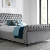 Bedmaster Osborne Velvet Chesterfield Ottoman Bed-Better Bed Company