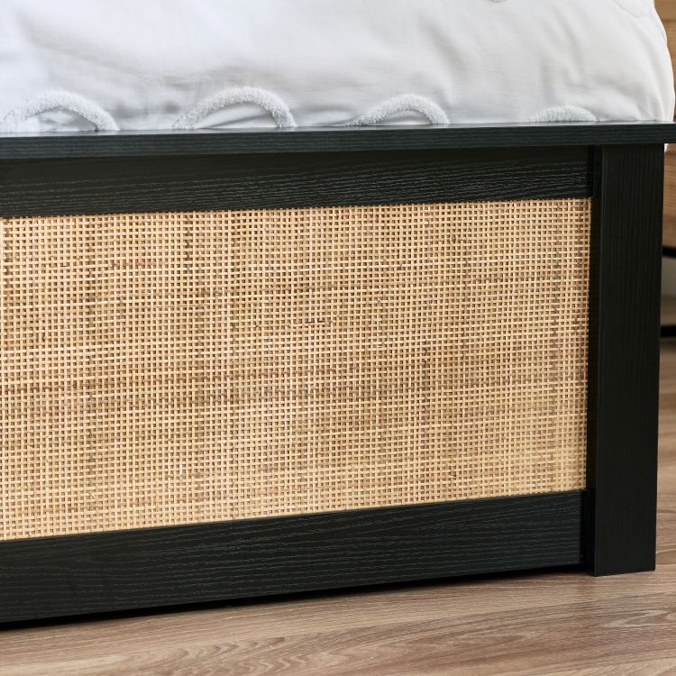 Julian Bowen Padstow Ottoman Bed black Footboard-Better Bed Company