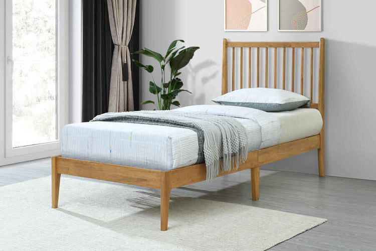Flintshire Furniture Padeswood Oak Bed Frame-Small Bed-Better Bed Company