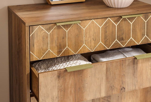 GFW Orleans 4 Drawer Chest - Mango Drawer Open-Better Bed Company